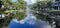 Chiang Mai moat with water behind the sky and mountains