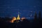 Chiang Mai night light landscape from Doi Suthep , Thailand.