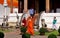 Chiang Mai, TH: Monk & Tourists at Temple