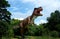 Chiang Mai, Thailand - 20/08/2017: Dinosaur model at hidden village park in Chiang Mai, Thailand.