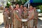 Chiang Mai, Thailand: Boy Scouts at Thai Temple
