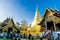 Chiang Mai, Thailand - December 4, 2017: Unidentified walking for travel in Wat Phra Singh, the popular historical landmark of t