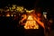 Chiang Mai, Thailand - November 11, 2019: Buddhis people come to light a candle in Phan Tao Temple ,Loy Kratong Festival in Chiang