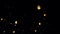 Chiang Mai Thailand white lantern in the sky for the Loi Krathong or Yee Peng festival