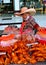 Chiang Mai, Thailand: Woman Selling Fried Chicken