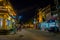 CHIANG RAI, THAILAND - FEBRUARY 01, 2018: Outdoor view of some food stores and locals in the streets of Chiang Mai with