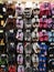 CHIANG RAI, THAILAND - FEBRUARY 15 : various shoes on hanging display sold in supermarket on February 15, 2019 in Chiang rai,