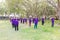 CHIANG RAI, THAILAND - MARCH 2 : unidentified elder people exercising in public park on March 2, 2016 in Chiang rai, Thailand.