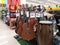 CHIANG RAI, THAILAND - MARCH 4 : guitar and musical equipment sold in supermarket on March 4, 2019 in Chiang rai, Thailand