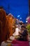 Chiangkhan, Loei, Thailand - November 27, 2016 :People are preparing food for giving alms to buddhist monks