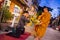 Chiangkhan, Loei, Thailand - November 27, 2016 :women are preparing food for giving alms to buddhist monks