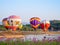 CHIANGRAI Thailand - FEBUARY 12-16 2020 : Singha Park ChiangRai International valentine`s Balloon Fiesta 2020 in Singha Park,