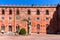 Chianti Region, Italy - April 21, 2018: Castello di Brolio, a rural castle, palace and gardens, near Siena, region of Tuscany,