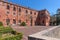 Chianti Region, Italy - April 21, 2018: Castello di Brolio, a rural castle, palace and gardens, near Siena, region of Tuscany,