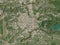 Chiayi City, Taiwan. Low-res satellite. No legend