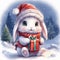 Chibi Bunny\'s Christmas Gift: Winter Warmth