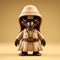 Chibi Camel Vinyl Toy With Plague Doctor Mask - Star Wars Inspired