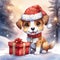 Chibi Dog\'s Christmas Gift: Winter Warmth