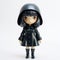 Chibi Dolly Kei Vinyl Toy: Emma - Hyper-realistic Water With Monochromatic Aesthetics