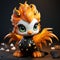 Chibi Flamingo Dragon: Unreal Engine 5 Figurine With Xbox 360 Graphics