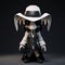 Chibi Goat Vinyl Toy With Plague Doctor Mask