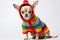 Chic chihuahua: a dressed up canine in a studio portrait