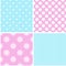 Chic different seamless patterns.