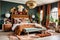 Chic Earth Tone Maximalist Master Bedroom Decor