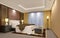 Chic luxury hotel bedroom