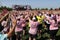 Chicago Avon Walk participants with arms up