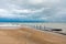 Chicago Beach along Lake Michigan in Winter with Waves