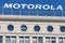 Chicago - Circa May 2018: Motorola Solutions logo atop the Railway Exchange Building I