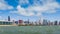 Chicago Downtown City Time Lapse with waves on the Lake