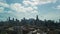 Chicago downtown skyline on sunny day. Drone wide footage