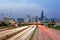 Chicago downtown skyline at twilight