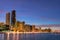 Chicago Evening Skyline with Lake Shore Drive