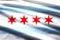 Chicago flag illustration