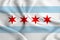 Chicago flag illustration