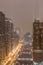 Chicago on a Foggy Night - Wacker Drive