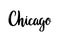 Chicago hand-lettering calligraphy.