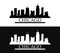 Chicago icon illustrated in vector on white background
