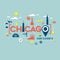 Chicago icons and typography design