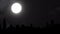 Chicago, Illinois, Skyline, Full Moon Timelapse