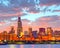 Chicago Illinois USA, panorama of city downtown