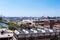 Chicago landscape view from a building roof