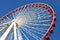 Chicago navy pier giant ferris wheel close up