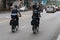 Chicago PD officer on bike patrol riding on downtown street