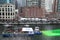 Chicago River Dyed Green for St. Patrick\'s Day 2023