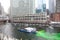 Chicago River Dyed Green for St. Patrick\'s Day 2023