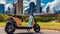 Chicago\\\'s New Color Electric Scooter With Asian-inspired Motifs